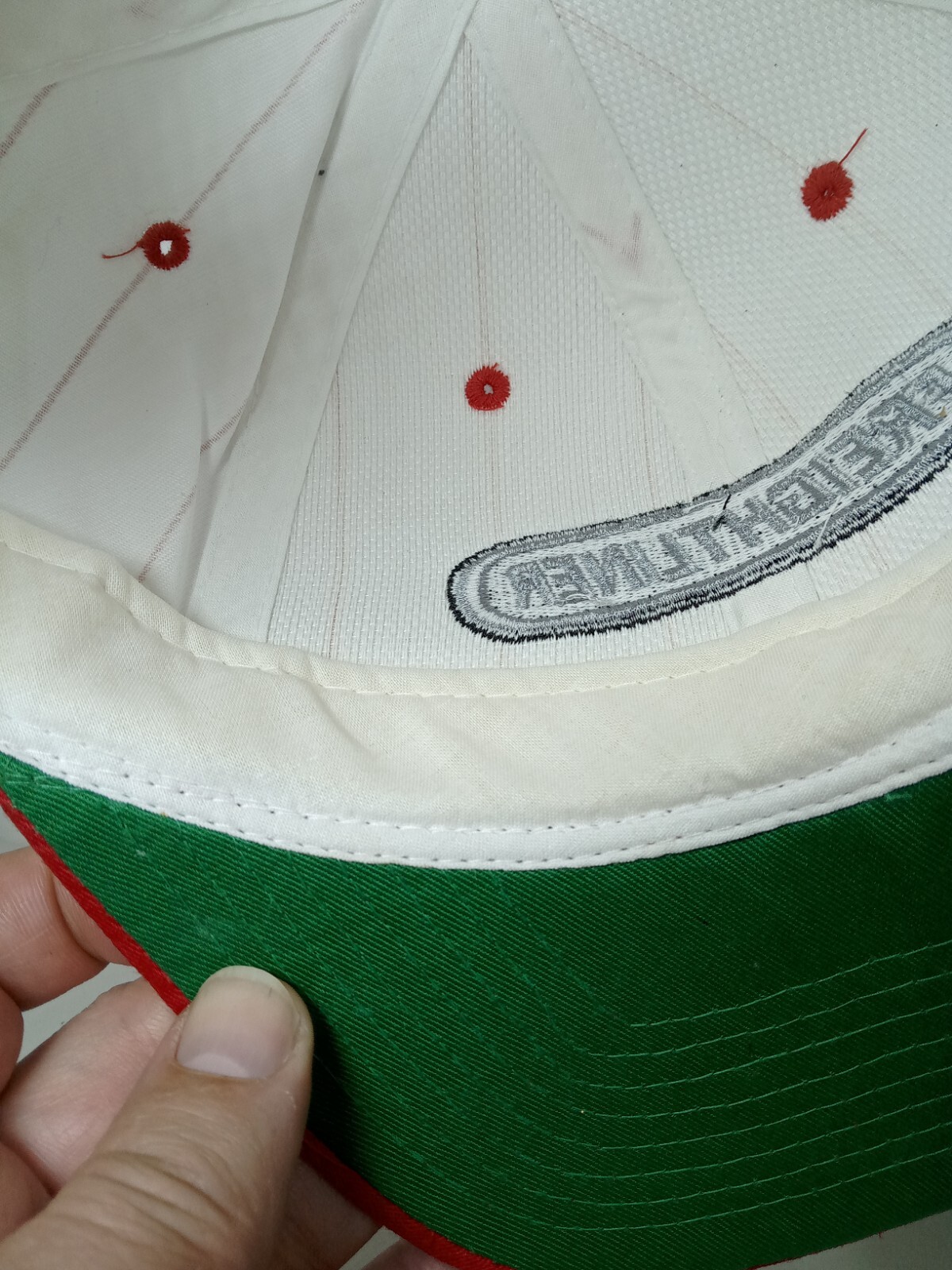 Freightliner Snapback Baseball Hat Cap White Red … - image 8