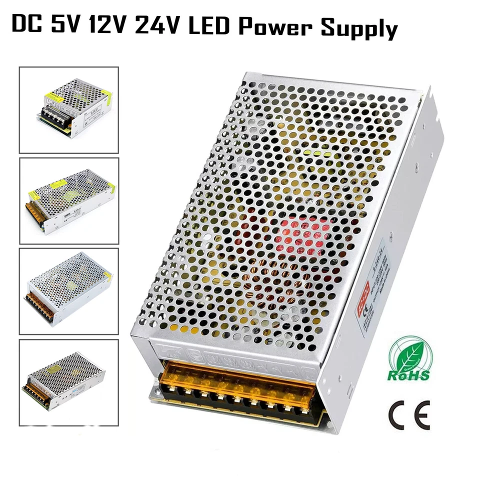 DC Schaltnetzteil 1-60A 5V / 12V / 24V LED Trafo Netzteil 12V Netzadapter Driver - Bild 3 von 4