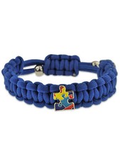 Autism Awareness Paracord Adjustable Survival Bracelet with Puzzle Piece Charm