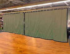 Lot of 2 Tan Curtain/Stage Backdrop, Non-FR, 9 H x 15 W