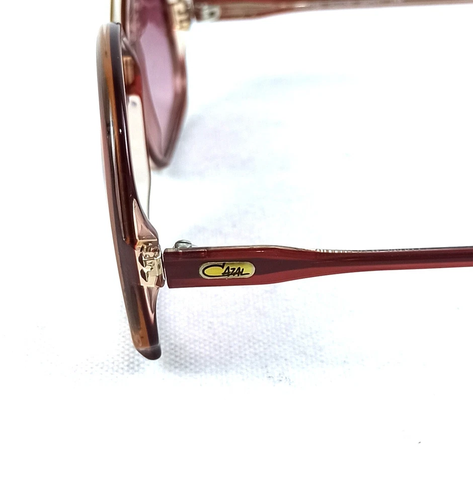 GAFAS DE SOL CAZAL TONOS MORADOS Y ROJOS ALEMANIA VINTAGE MOD. 156 W/T FUNDA ORIGINAL Foto 3 de 4