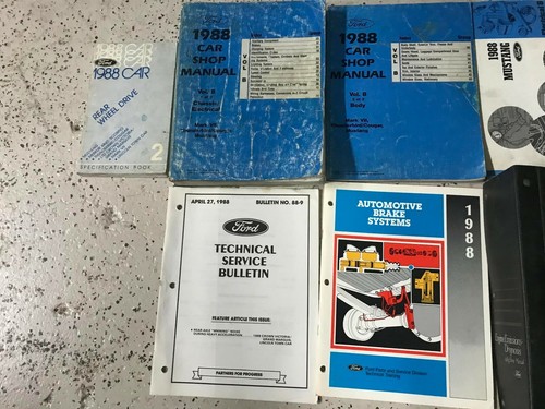 Manual De Taller De Servicio 1988 FORD MUSTANG Con Conjunto W EVTM PCED OEM - Imagen 2 de 6