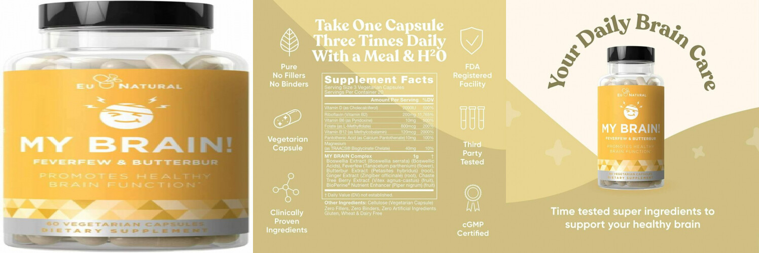 My Brain! Migraine Relief & Headache Vitamins Sensitivity, Nausea