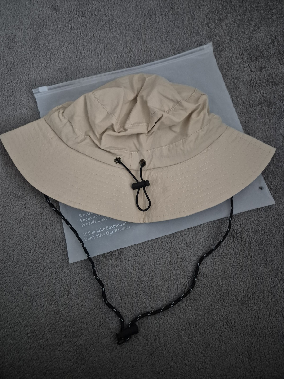 Beige Bucket Hat