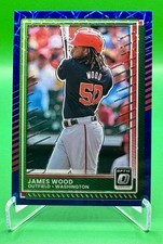 2025 Donruss Optic Baseball James Wood Blue Velocity
