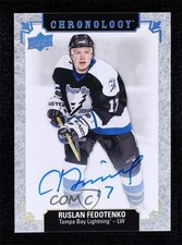 2018-19 Upper Deck Chronology Franchise History Ruslan Fedotenko Auto 0hf8