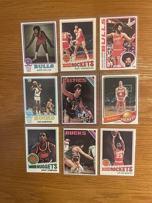 1973-74 to 1979-80 Topps Lot of (133) Different Cowens Barry HOF EX BV$300.00