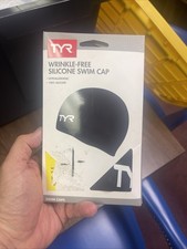 TYR Wrinkle-Free Silicone Swim Cap - Black