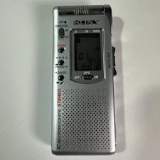Sony ICD-ST10 Stereo Digital Handheld IC Voice Recorder With Case Tested Working