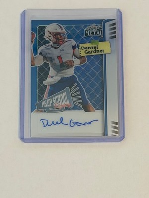 2025 LEAF METAL DENZEL GARDNER PREP SCHOOL PRISMATIC BLUE AUTO #11/20 PS-DG1