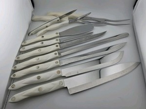 CUTCO PEARL HANDLE SIGNATURE KNIFE SET 11 KNIVES