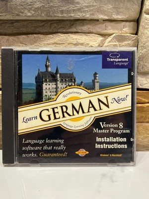 Learn German Now! Version 8 Master Program 2000 Educational Used Other Software