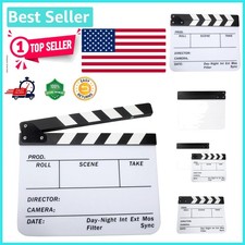 Versatile Acrylic Film Slate Clapper Board 25x30cm - Designed for Creative Use