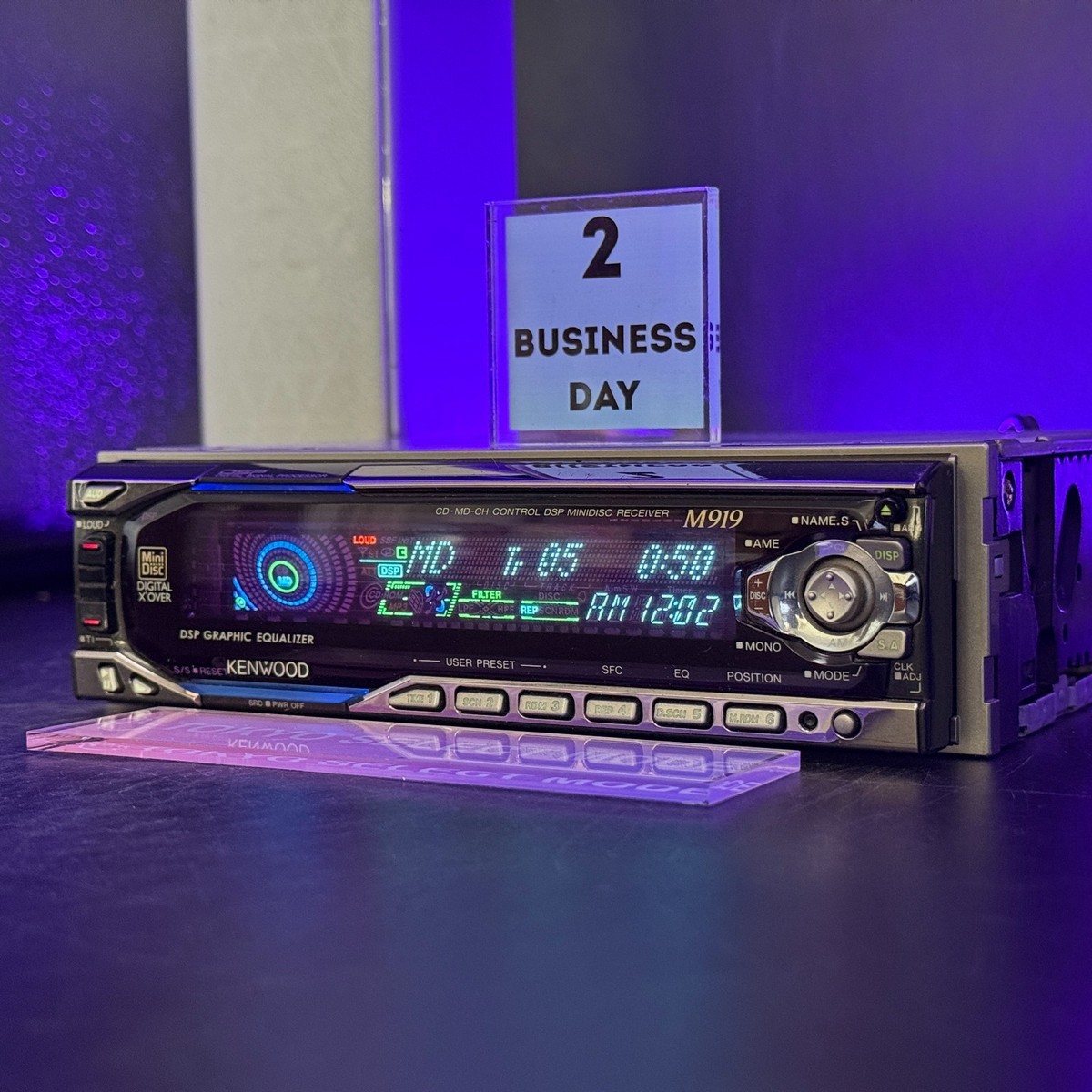 KENWOOD M919 D919 CD MD DSP カーオーディオ KENWOOD M919 1DIN Car Audio MD Player JDM DSP Spectrum Analyzer