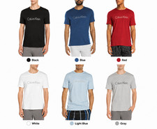 NWT Calvin Klein Men  s CK Logo Crew Neck T-Shirt Tee Cotton Blend