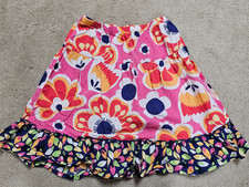Girls HANNA ANDERSSON size 140, US 10, Skirt. Bold Floral Pull On
