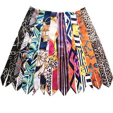 2/6/10Pack Scarf Bags for Women Handbag Scarfs Band Blue Multi Color - 10pcs