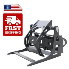 Grapple for Mini Skid Steer Loader Track Attachment Hydraulic Grabber Log