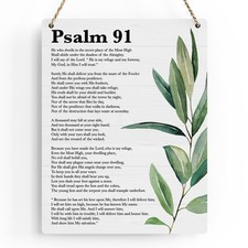 Inspirational Scripture Wall Art Bible Verses Psalm 91 Wall Decor Christian Wall