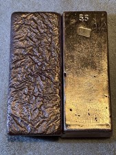 10 Lbs + Hand Poured Copper Bullion Bars, Bricks, 99.99 Ingots Veteran Owned