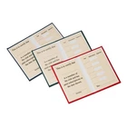 CLUB MEMBERSHIP CARDS HARDBACKED LINEN GOLD LETTERING PERSONALISED 5 YEAR X 100