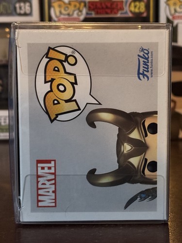 Funko Pop Figure Marvel Loki With Scepter Glow In The Dark 985 With Protector - Picture 5 of 6