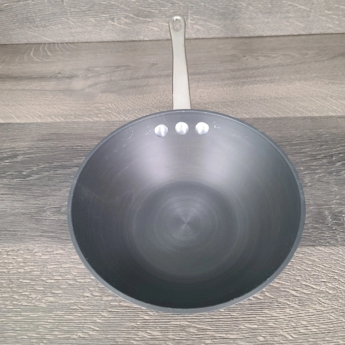 Wok Calphalon Contemporary 12 Pouces – Acier Inox, Fond Plat, 5qt, Occasion