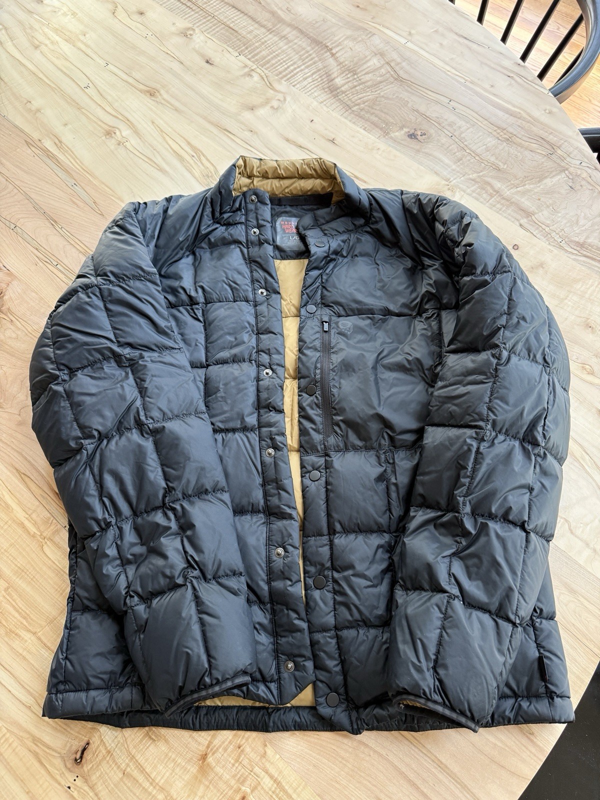 Mountain Hardware Down Puffer Jacket Coat Buttons… - image 2