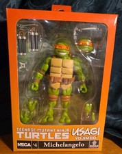 NECA Teenage Mutant Ninja Turtles Usagi Yojimbo Michelangelo Figure 4 Sealed