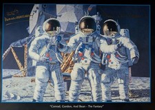 APOLLO 12 MOONWALKER ALAN BEAN SIGNED 11X14-I...
