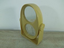 Vintage Plastic 2 Way Swivel Mirror Vanity Dressing Table 70s 80s Retro Bathroom