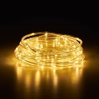 Led Lichterschlauch Lichterkette 10M 100 Leds IP44 Innen AußEn Warmweiß Netzteil