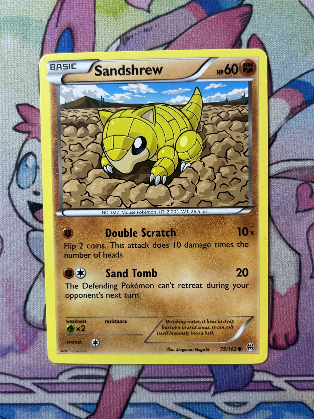 Sandshrew 75/162 XY Breakthrough Common LP Pokémon