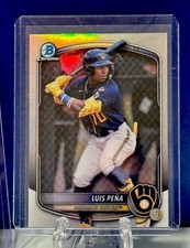 LUIS PENA 2025 Bowman REFRACTOR AND CHROME (2) cards See Pics! MLB #19 PROSPECT