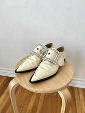 Maison Margiela Patent Leather Crystal Embellished Buckle Shoes Size 39 Womens