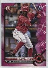 2022 Bowman Prospects Fuchsia Border 203/299 Michel Triana #BP-75 ut4