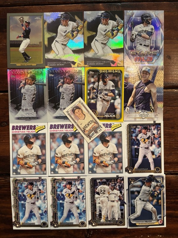 Christian Yelich 17 Card LOT! Inserts & Parallels - Milwaukee Brewers