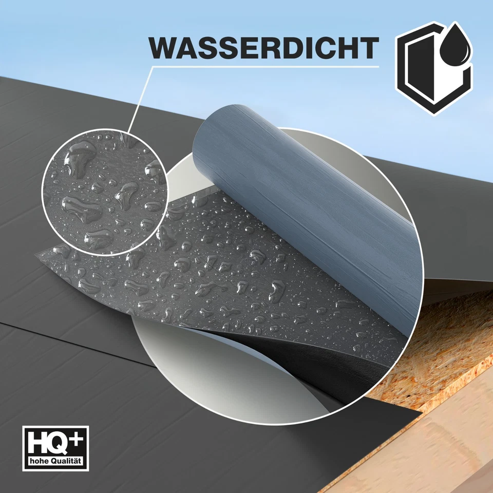 Selbstklebende ALU-KSK Dachbahn Dachfolie Bitumendachbahn Anthrazit – 5 m² - Bild 3 von 4