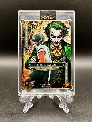 Mason Taylor 1/1 Joker SCOPE COLOR MATCH 2025 Wild Card NEW Jokers Wild   Jets