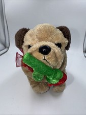 WALMART EXCLUSIVE VALENTINE'S DAY PLUSH STUFFED PUG DOG WITH ROSE IN MOUTH 7  
