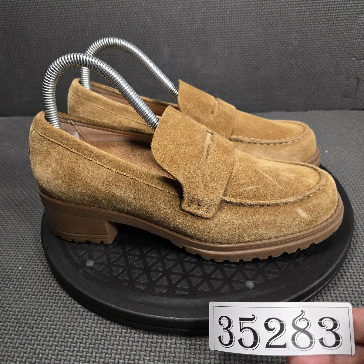 Cole Hahn Italian Suede Loafer/Pumps. Cole Haan Green Suede Slip On Flats Shoes Size 6B | eBay main image 4