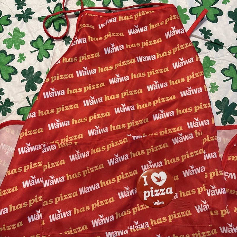 Wawa Pizza Apron And Button One Size Fits All