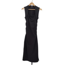 Quince Black Basic Sleeved Dress S