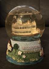 Mississippi Riverboat Snow Globe 3.5 Inches. Rare. 