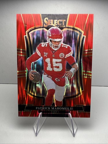 2025 Panini Select - Premier Level Patrick Mahomes II #107 Red Shock Prizm /249