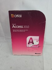 MICROSOFT Office Access 2010 Computer Software Program Disc with Product Key