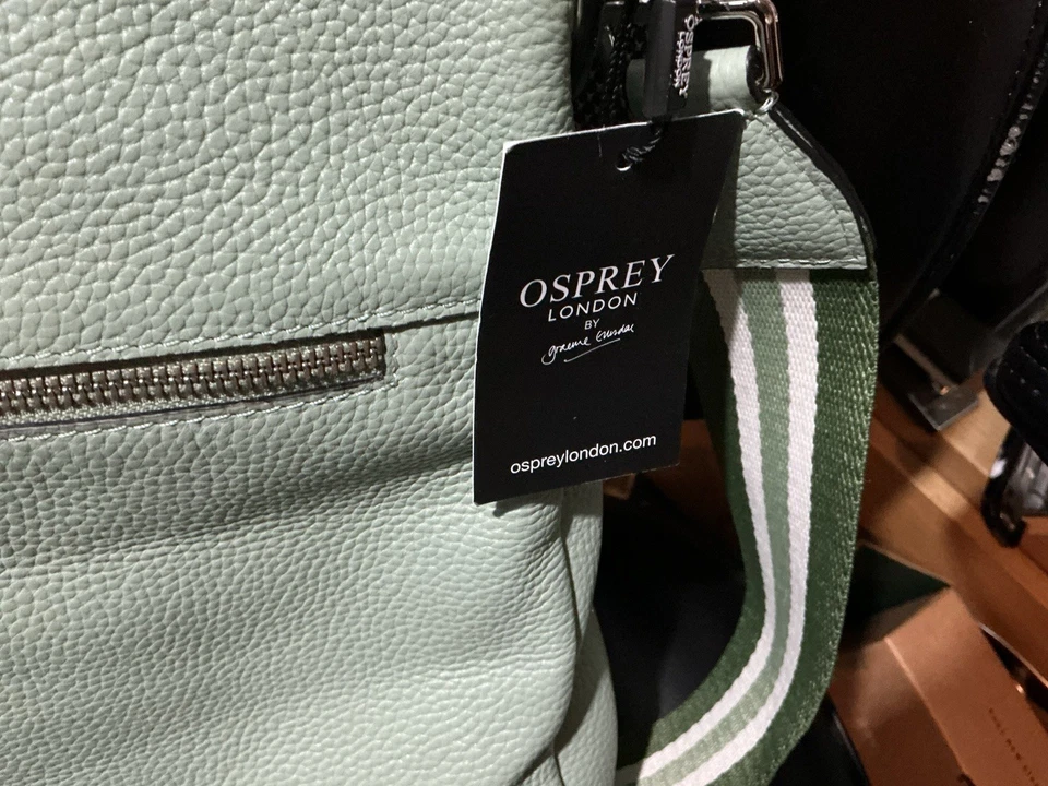 Osprey London Stella  Real Leather Hobo Bag Soft Sage Green BNWT - Image 4 of 4