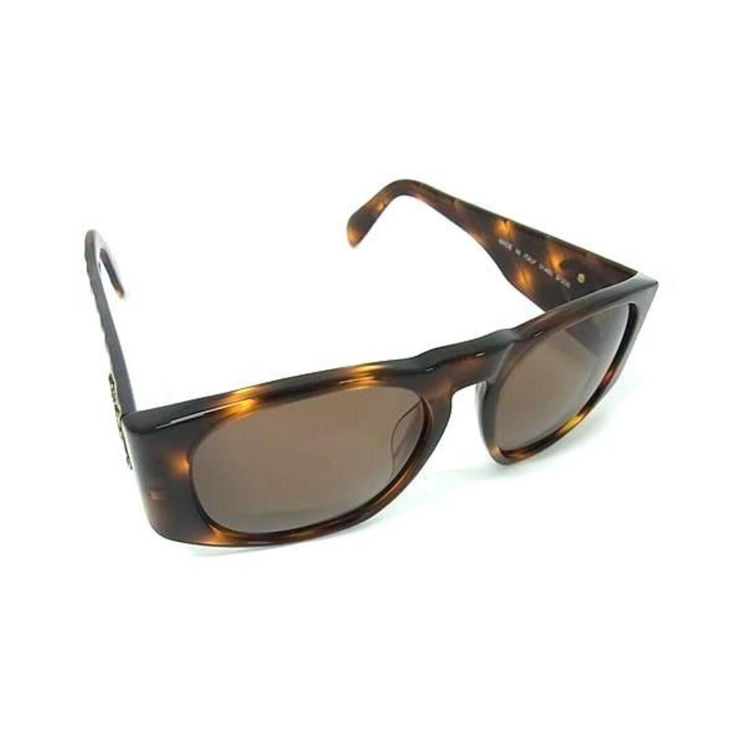 CHANEL Vintage Coco Mark Matelasse Sunglasses 01450 Brown Tortoise Shell Pattern