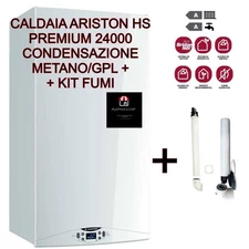 CALDAIA ARISTON CONDENSAZIONE HS PREMIUM  METANO/GPL 24 KW CON KIT FUMI OMAGGIO