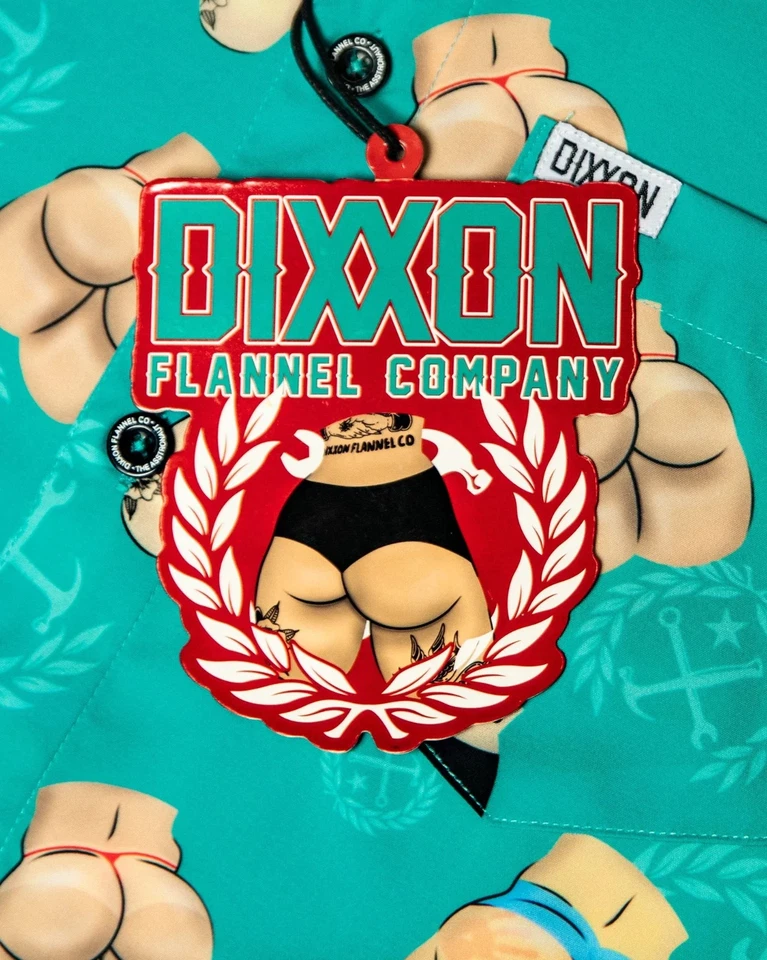 Dixxon Flannel Asstronaut Sz L Party Shirt Booty Inspired Design Brand New! - Image 2 of 3